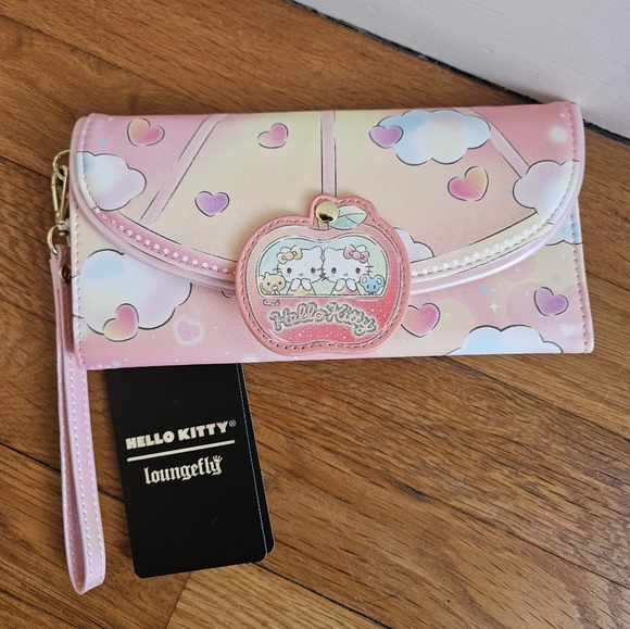 Loungefly Sanrio Hello Kitty Carnival Flap Wristlet Wallet - Picture 2 of 11